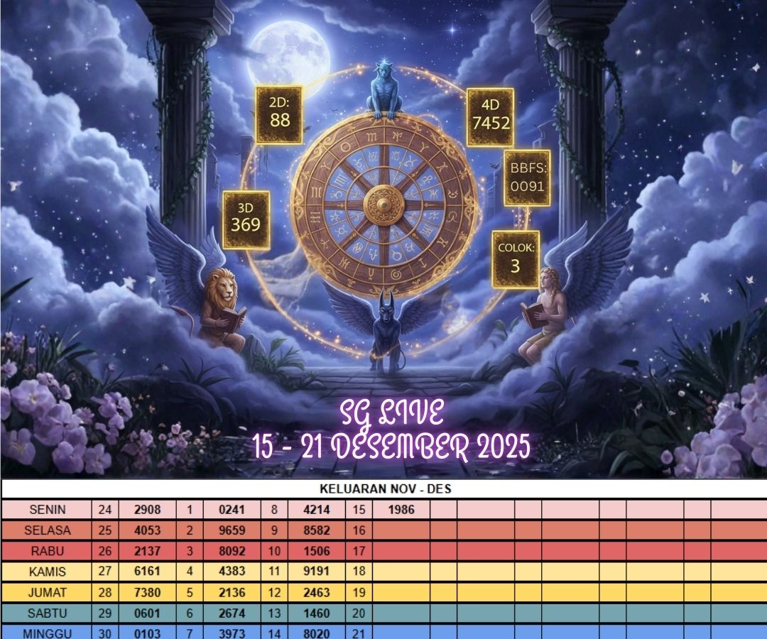 SG LIVE 15 - 21 DESEMBER 2025