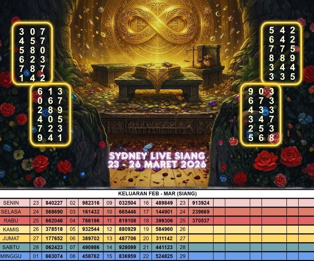SYDNEY LIVE SIANG 23 - 29 MARET 2026